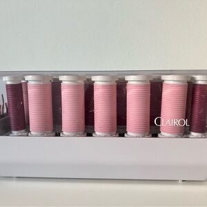 Vintage Clairol R-20 Heated Hot Roller Set Pink Burgundy Tested Working